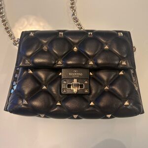 Valentino Black Studded Crossbody Bag